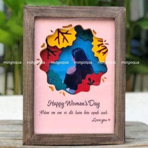 tranh giấy 3D thủ công cá nhân hóa, in ảnh cá nhân, màu sắc theo yêu cầu