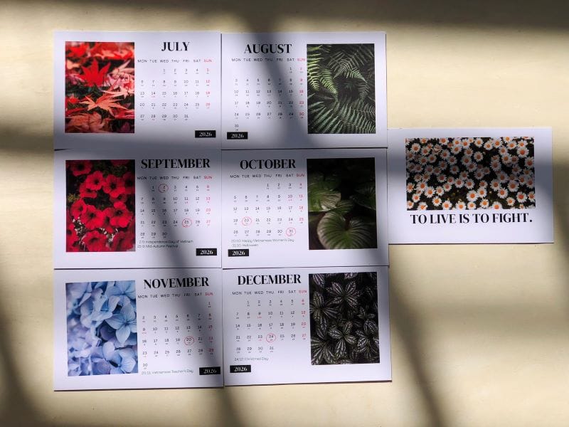 Lịch năm mới thủ công 2026 chủ đề Mã Đáo Thành Công món quà doanh nghiệp năm Bính Ngọ